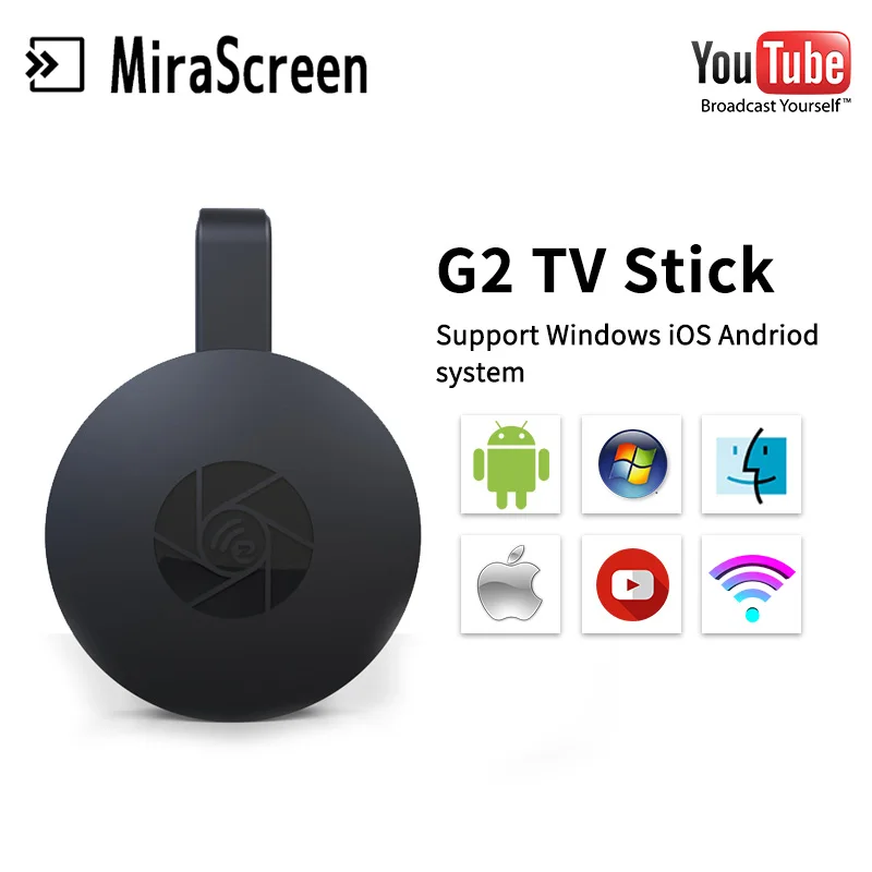 G2 Mirascreen мини-ПК Android tv Stick Miracast airplay Anycast tv Dongle& L7 HD tv кабель для ios VS Netflix DVB-T2 youtube - Цвет: G2