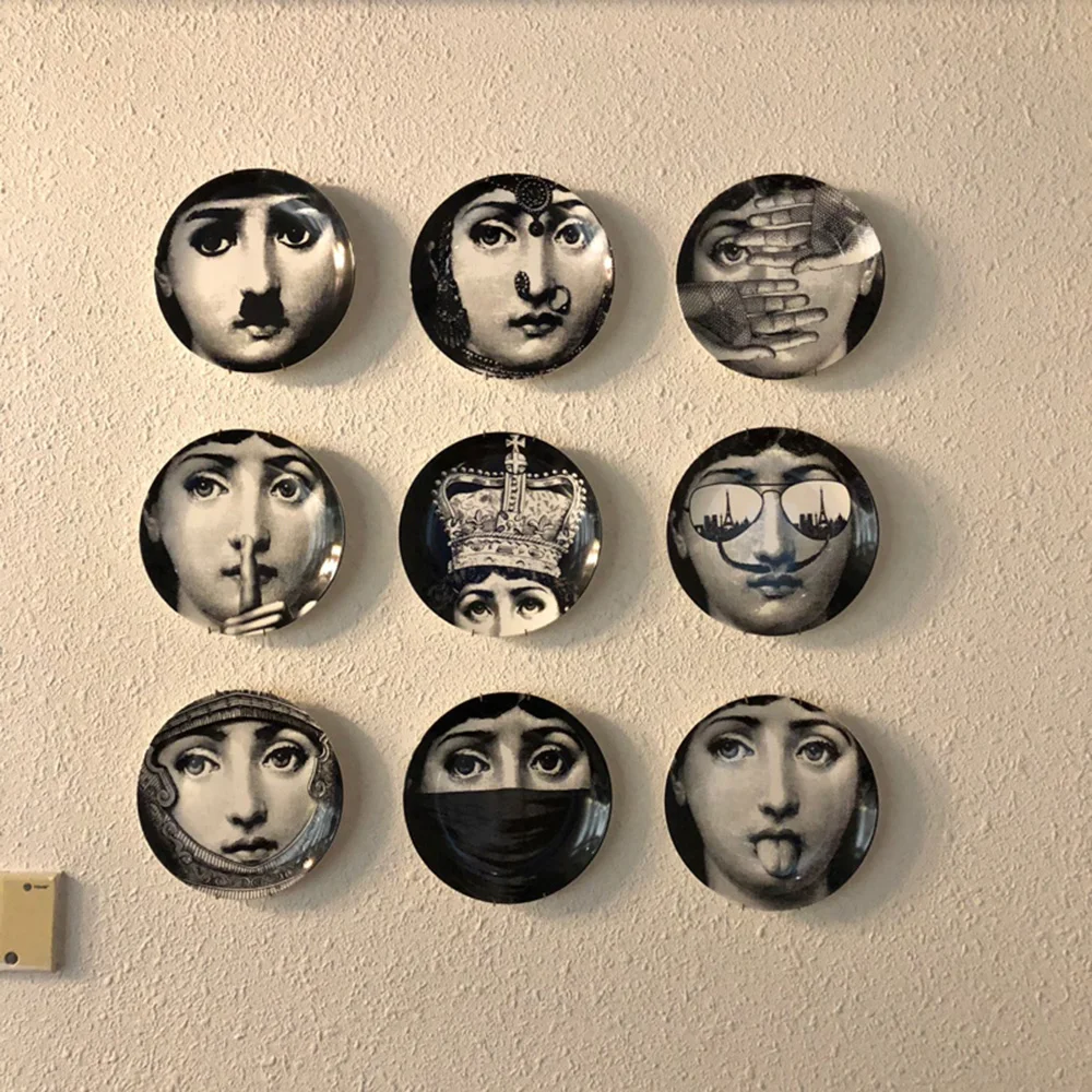 8 дюймов винтажные тарелки Fornasetti скандинавские домашние студийные гостиничные