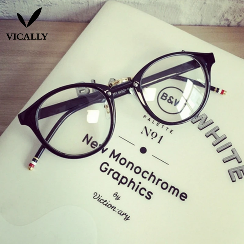 Винтаж очки ретро Для мужчин женщин прозрачные линзы Оправы для очков Nerd Anti UV