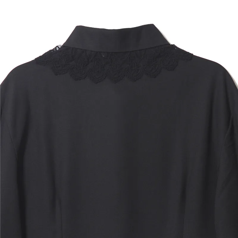 

ROLECOS Hot Sale Chiffon White Girls Women Lace Design Gothic Lolita Blouse Women Long Sleeve Lolita Costumes