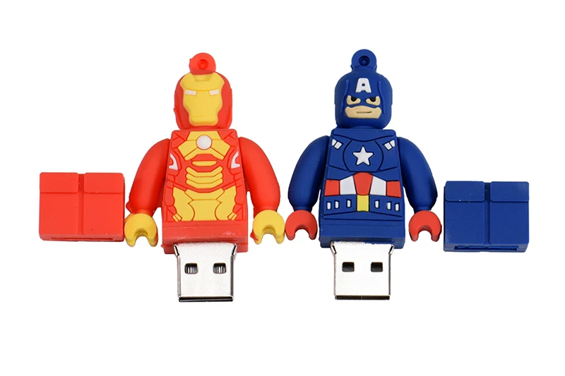 JASTER продвижение лего супергерой usb флэш-накопитель USB 2,0 64 Гб карта памяти флеш-накопитель 4 ГБ 8 ГБ Флешка 16 ГБ 32 ГБ