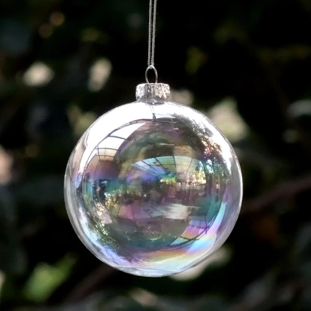 

Diameter=6cm 72pcs/pack Pearl-Lustre Christmas Glass Ball Hanging Glass Pendant Christmas Tree Decoration Globe Lamp Blown Craft
