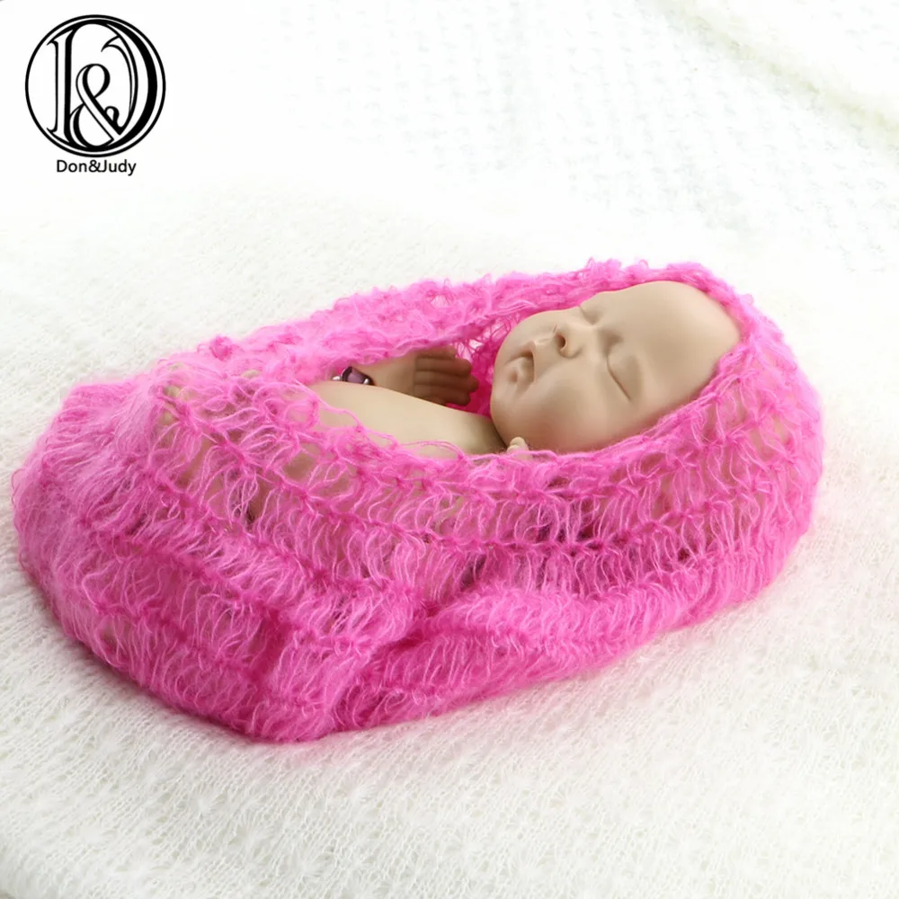 Распродажа! Ручной крючком мохер новорожденных мешки сна спальный мешок ребенка