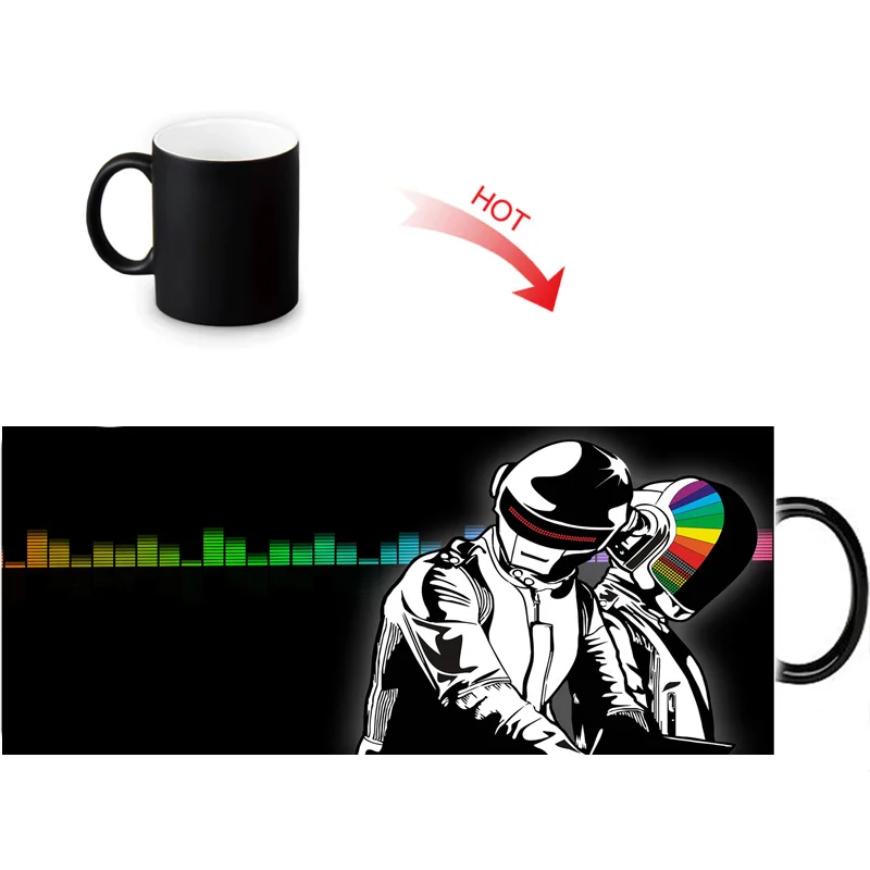 Волшебная кружка Daft в стиле панк сделай сам меняющая цвет от тепла для воды