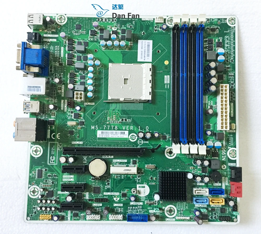 716188 001 для HP Pavilion P6 2317C десктопная материнская плата 717067 501 FM2 MS 7778 VER: 1 0 100%