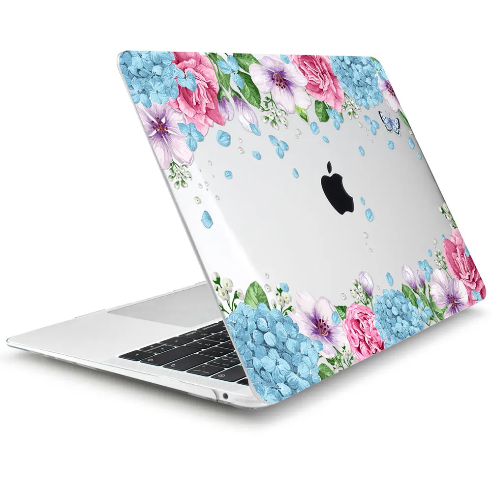 J242 Чехол с кристаллами для Macbook Air 1" A1932 милый цветочный пластиковый жесткий чехол Pro 13 15" retina Touch Bar Air 13,3 - Цвет: J242