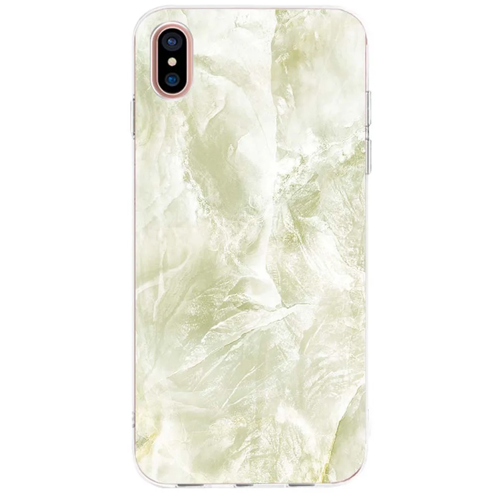 Case for Iphone xs Mobile Shell 6s/7 Gold Silk Beige Marble Road Painted Soft Apple Cover | Мобильные телефоны и