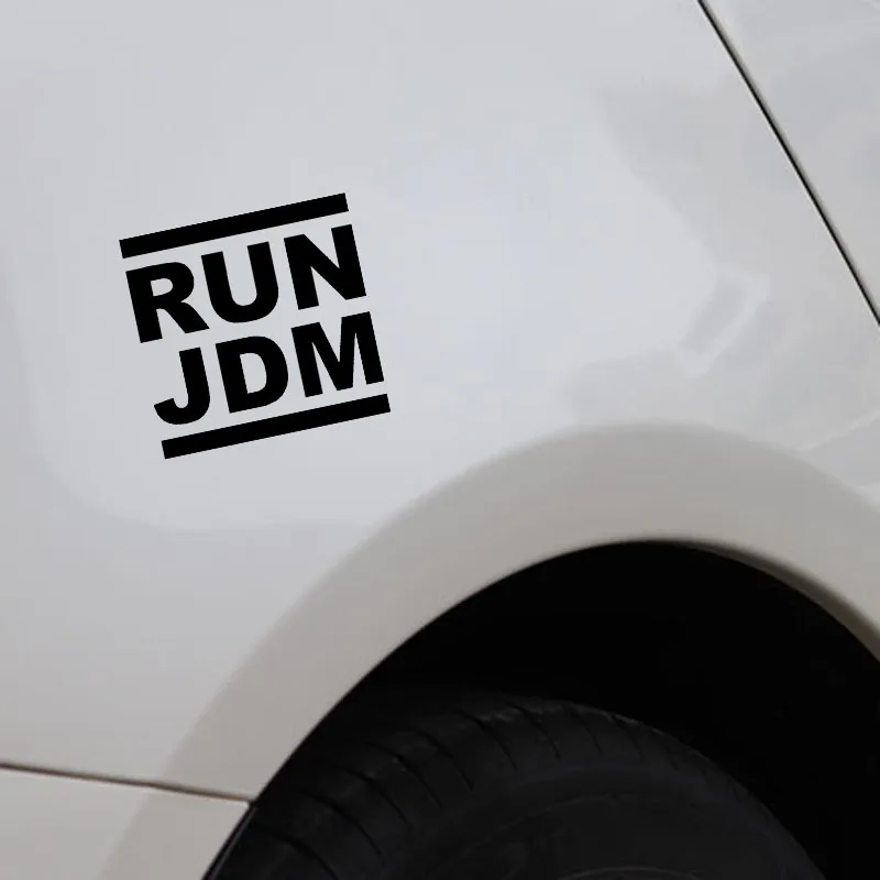 YJZT 13.5X13CM RUN JDM индивидуальная Автомобильная Наклейка Виниловая наклейка