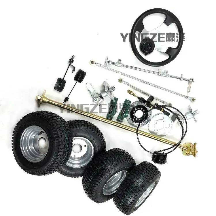 GO KART картинг ATV UTV 100 см задняя ось руля Шестерни зубчатая шестерня Поперечная