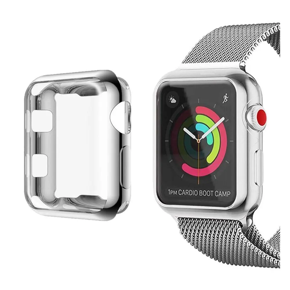 KLFS 360 градусов полное покрытие для Apple Watch серии 1/2/3/4 38 мм/42 мм 40 мм/44 позолоченный