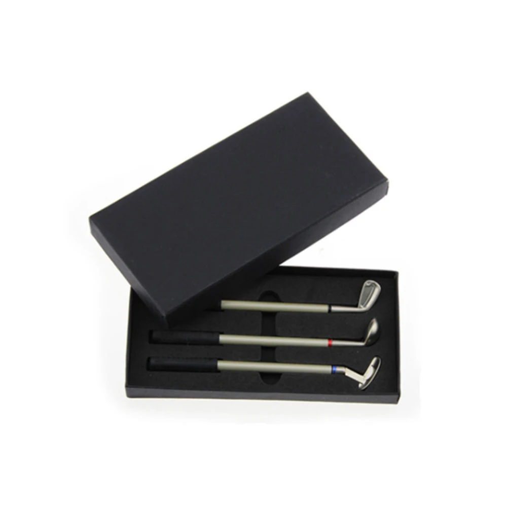 Подарочная шариковая ручка из сплава в форме клюшек для гольфа новый дизайн 3