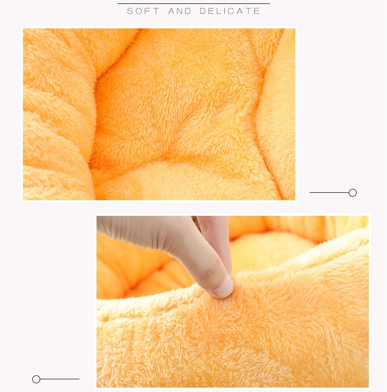 New Soft Warm Cat Bed Comfortable Round Kennel For Pet Puppy Top Quality Cat Sleeping Warm Nest Mat