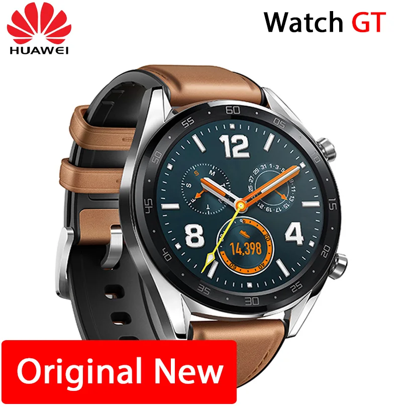 Huawei Watch GT Смарт часы Поддержка gps NFC 14 дней Срок службы батареи 5 атм водонепроницаемый телефонный Звонок трекер сердечного ритма для Android iOS