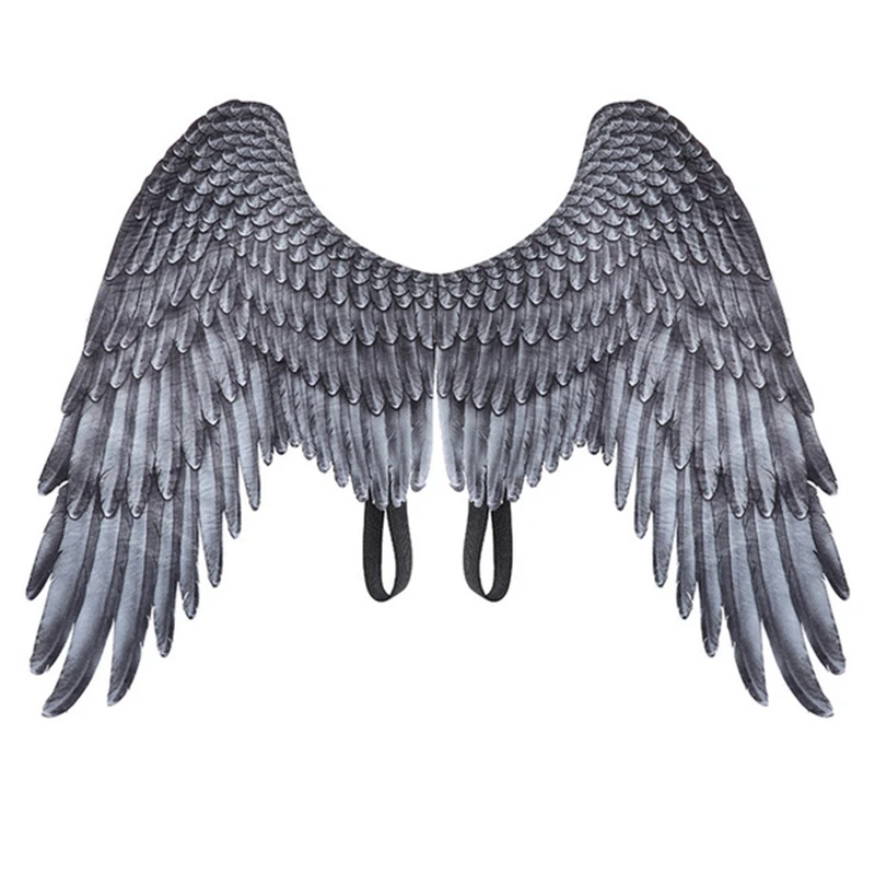 New Halloween Boy Girl Child Black White Angel Wings Wing Unisex Multi-Purpose Creative Costume Party Pro | Дом и сад