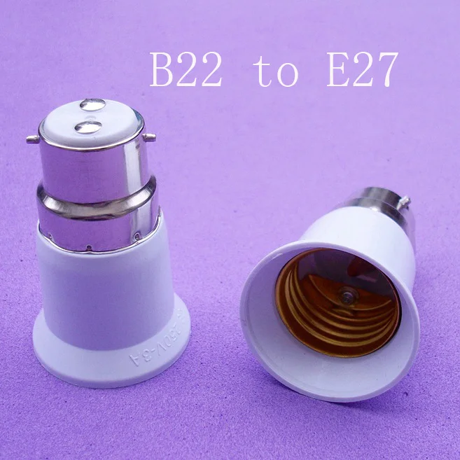 

10 шт./лот, от B22 до E27, конверсионная Винтовая Крышка, маленький винт с большим винтом, от B22 до невоспламеняющегося материала
