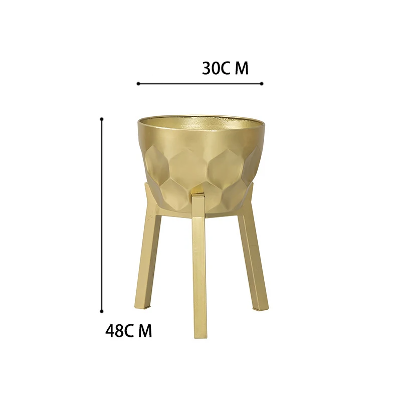 Gold Flower Vases S 4 шт./лот, вазы для цветов, напольная металлическая ваза, сушенный цветочный держатель для растений, цветочный горшок, дорожный поводок для украшения дома/свадьбы, коридора, G119 - Цвет: Gold Flower Vases S