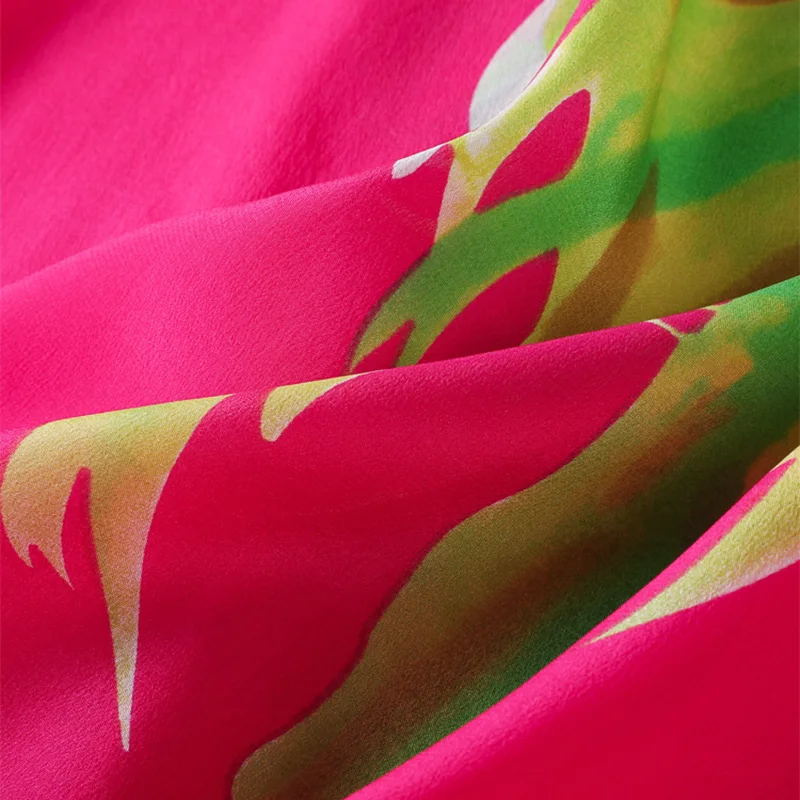 Женское мини-платье из 100% натурального шелка с принтом платья для женщин