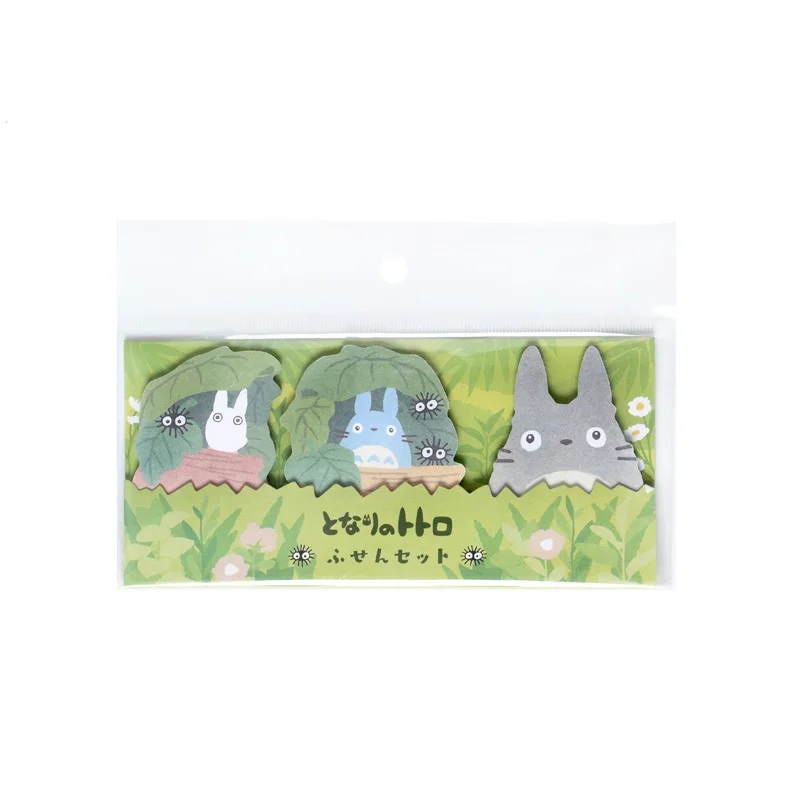 A 1X 3 вида конструкций 60 страниц милые Totoro Ghost блокноты для записей Липкие заметки студенческий канцелярский школьный офисный поставка - Цвет: A