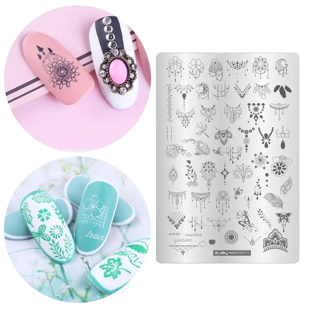 1 шт. Геометрические Волны для серфинга ногтей штамповки пластины большого