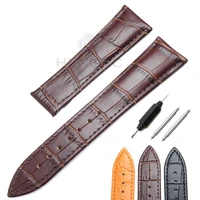 genuine leather watch band strap for omega 20mm 22mm black brown high quality replacement watchbands belt bracelet