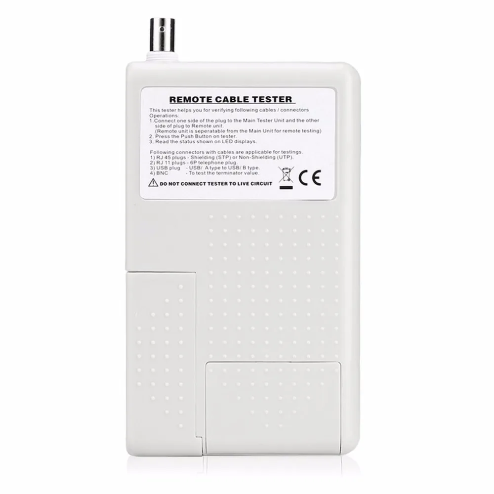 Multifunctional Remote 4 in 1 RJ11 RJ45 USB BNC LAN Network Cable Tester For UTP STP Cables Tracker Detector Tool | Компьютеры и офис