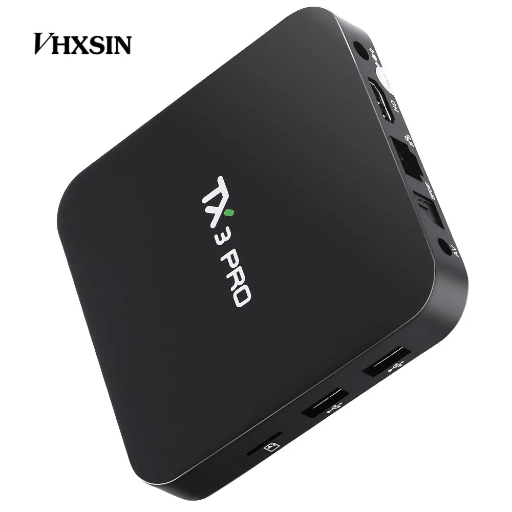 VHXSIN TX3 PRO 2 шт./лот Smart Android 7 1 TV Box Amlogic S905W четырехъядерный ГБ 8 ТВ-приставка |