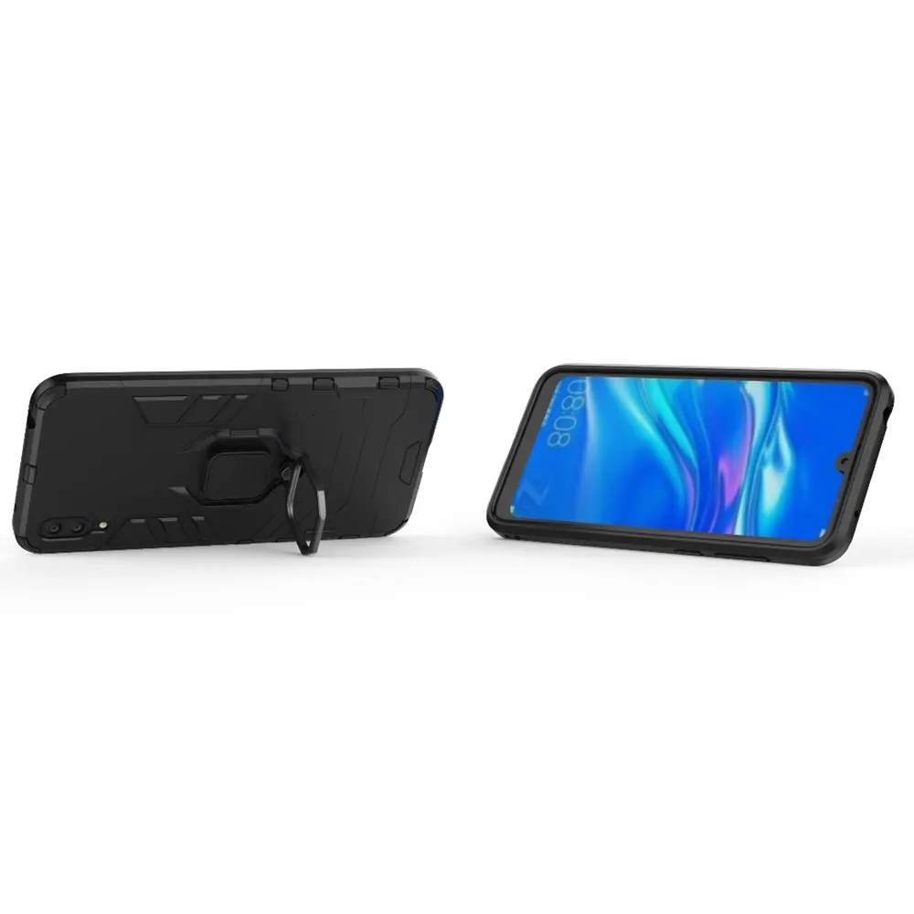 shockproof 360 Degree Rotation Ring Holder Kickstand Hybrid Armor Protective Case for Huawei enjoy 9 |