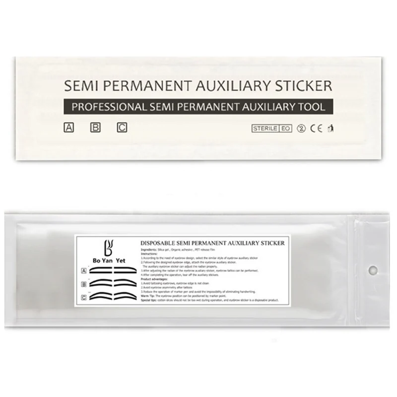 6 пар одноразовых бровей татуировки формирования вспомогательный стикер шаблоны Трафарет OR88|Трафареты для