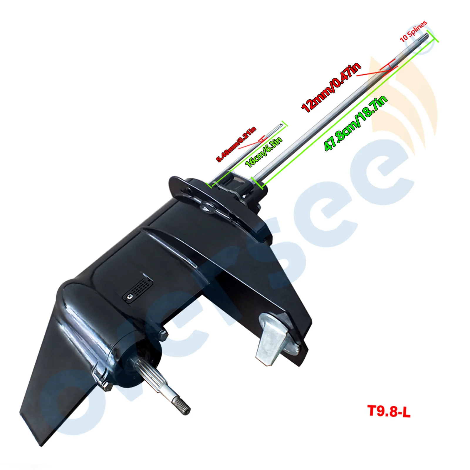 Нижний блок 3B2S87302 0 в сборе с длинным приводным валом для Tohatsu 9.8HP 8HP 2 тактный