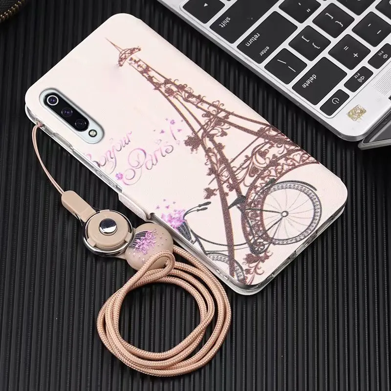 Для Xiao mi Red mi Note 8 7 6 5 Pro милый раскрашенный флип-кошелек с подставкой кожаный чехол красный mi 8A 8 mi 9 8 mi A2 Lite 6X Чехол-книжка