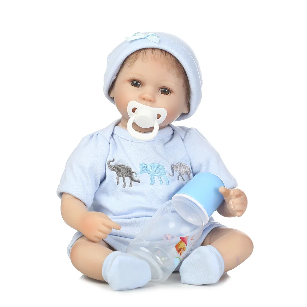 Мальчик Кукла reborn 16 &quot40 см Мягкий силикон baby для детей подарок игрушки bebe живой