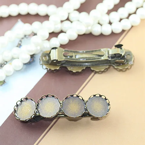 Внутренняя часть: 4*12 мм кабошоны из меди с античной бронзой/золотом/серебром