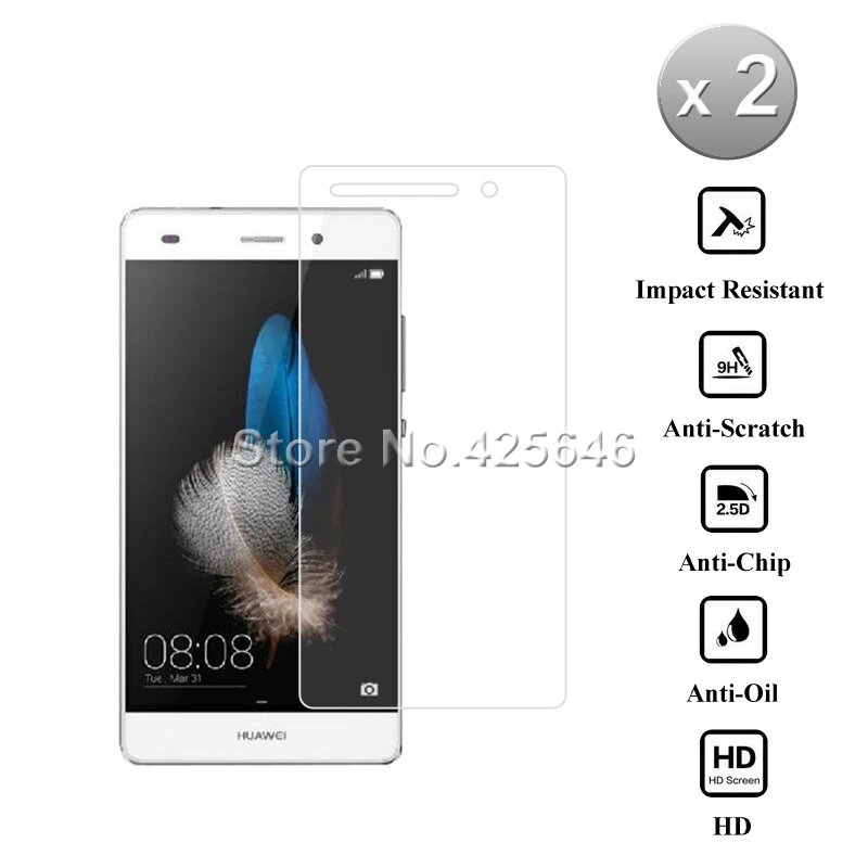2 шт для huawei P8 Lite Стекло 9H 0,26 мм Премиум защитное закаленное стекло для huawei P8 Lite Защитная пленка для экрана P8Lite