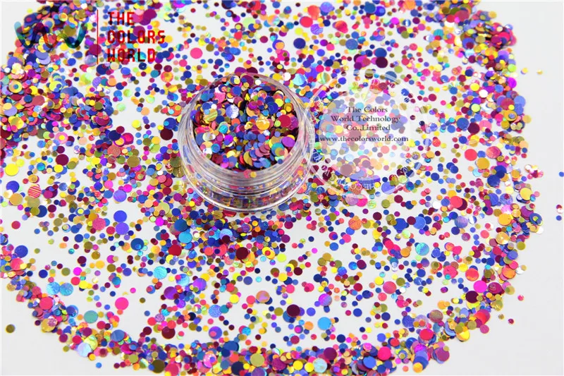 Точечные фигуры разных цветов круглые Блестки для дизайна ногтей гель макияж и