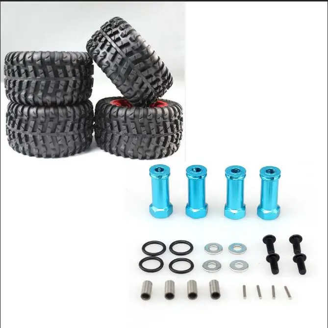 red tire combiner Wltoys 12428 12423 Feiyue FY-03 JJRC Q46 Q40 Q39 1/12 Радиоуправляемый автомобиль запасные части Обновление большие шины - Цвет: red tire combiner
