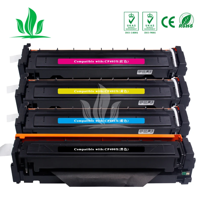 CF400X 400x CF401X CF402X CF403X тонер картридж совместимый для HP Color LaserJet Pro M252dw/M252n MFP M277DW