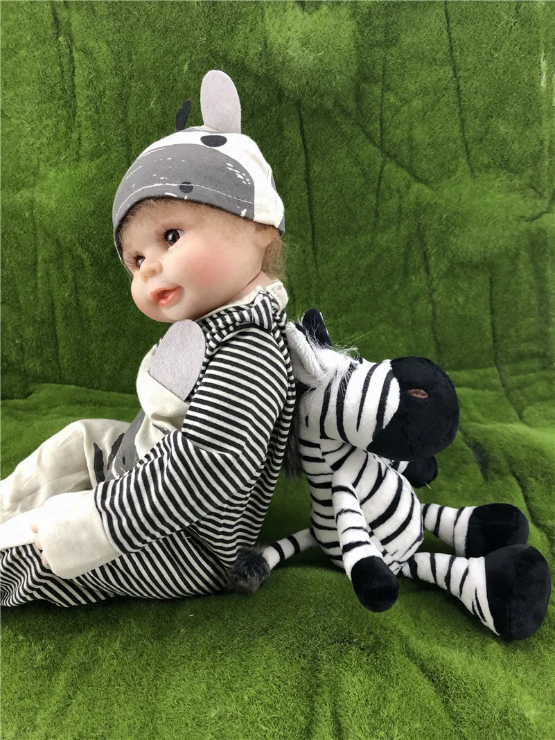 47 см силиконовые перерожденные куклы Bebe реборн купаться малыша реалистичные