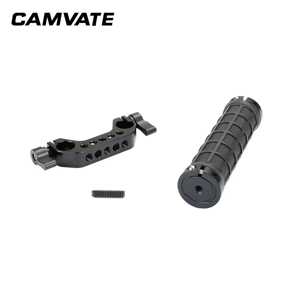 CAMVATE резиновая ручка с двойным зажимом для стабилизатора камеры C2090|Аксессуары