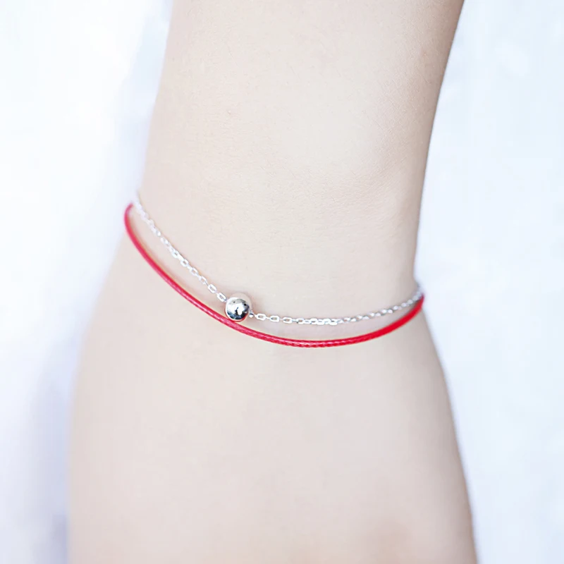 Новинка 925 украшение для женщин в виде Красной веревки модные подарки|silver ornaments|red