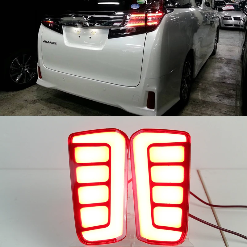 Для Toyota Vellfire 2016 2017 2018 ALPHARD Многофункциональная СВЕТОДИОДНАЯ задняя