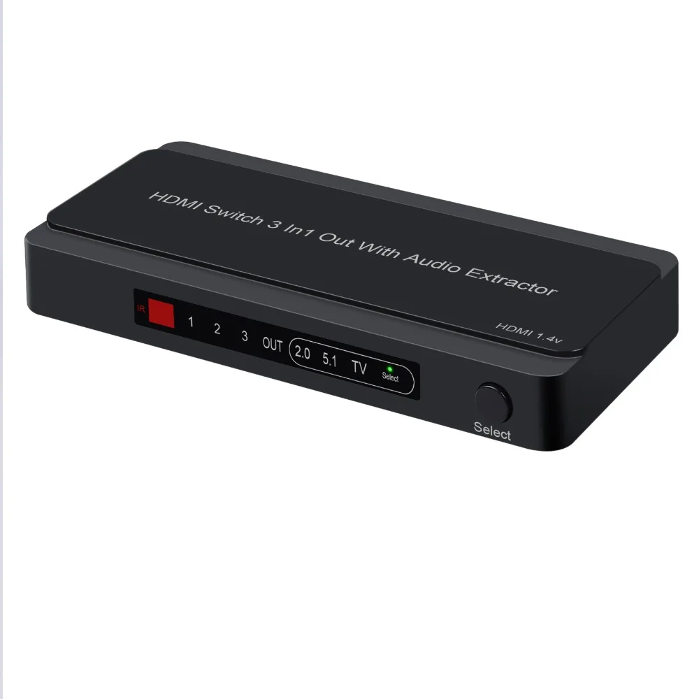 Neoteck 3x1 HDMI коммутатор с аудио экстрактором конвертер аналоговый оптический Toslink SPDIF выход поддержка 4 к 3D 1080P PIP с RCA выход