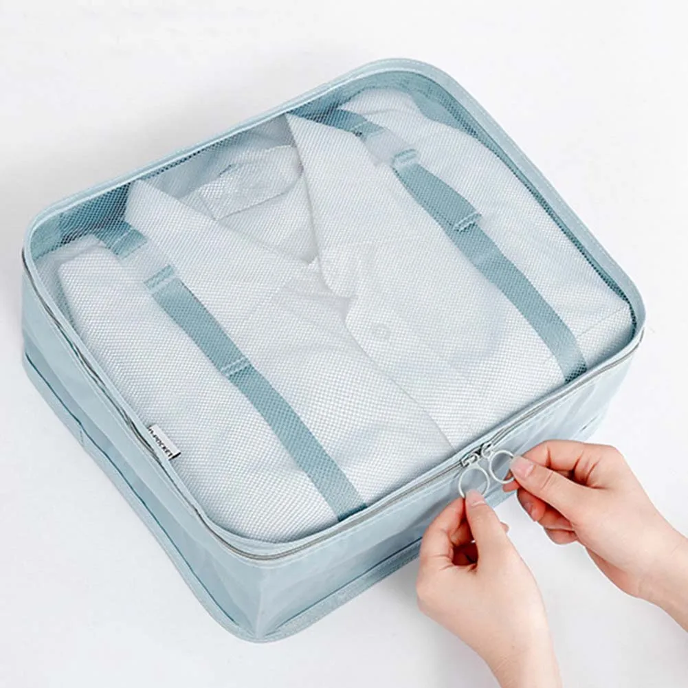 6 шт./компл. с принтом кактуса складной Дорожный чемодан одежда сумка для хранения