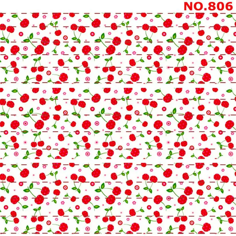 Новинка, 50 ярдов, Новое поступление, хит лета, ледяная лента с фруктами, мультяшный принт, корсажная лента