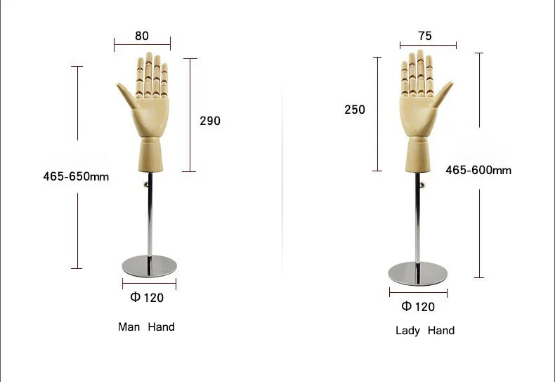 Кронштейн из нержавеющей стали ручная модель деревянная дисплей ювелирные
