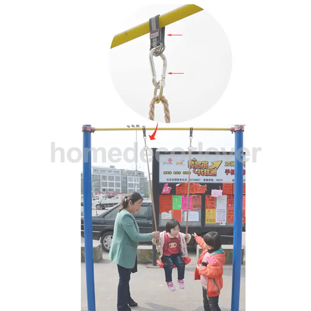 Пара подвесных ремней комплект 2 лямок с металлическим кольцом 24 см|hanging swing|strap