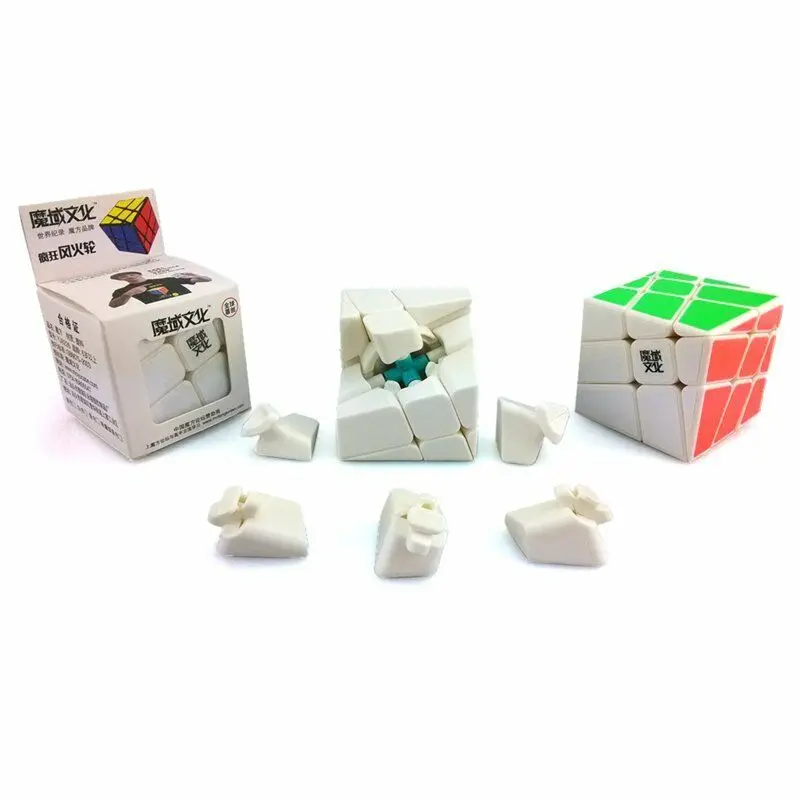 MoYu Crazy ветряная мельница 3x3x3 Odd Skew Magic куб головоломка на скорость твист 3x3 ультра-Гладкий Professional Fancy кубический мозг тизер 57 мм