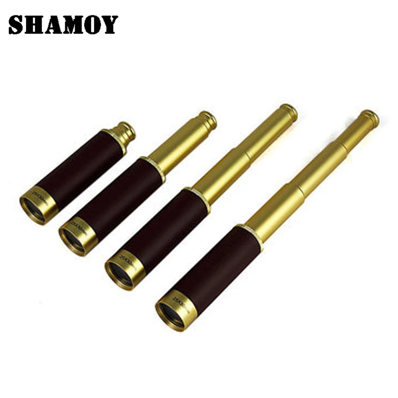 Shamoy 25*30 Монокуляр Телескоп Мини Античный Pirate телескопы Портативный выдвижной одного телескопы M2530