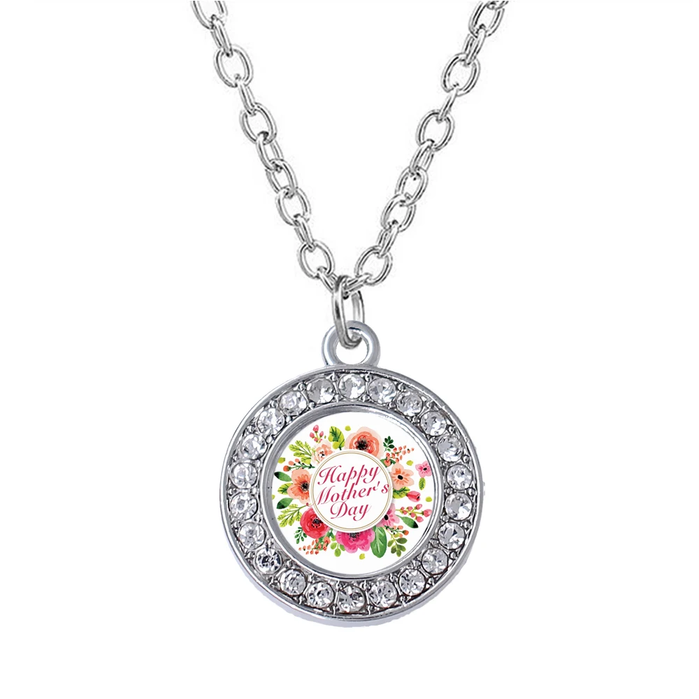 Изысканный Счастливый День матери цветочный узор наклейка для мам Подарок