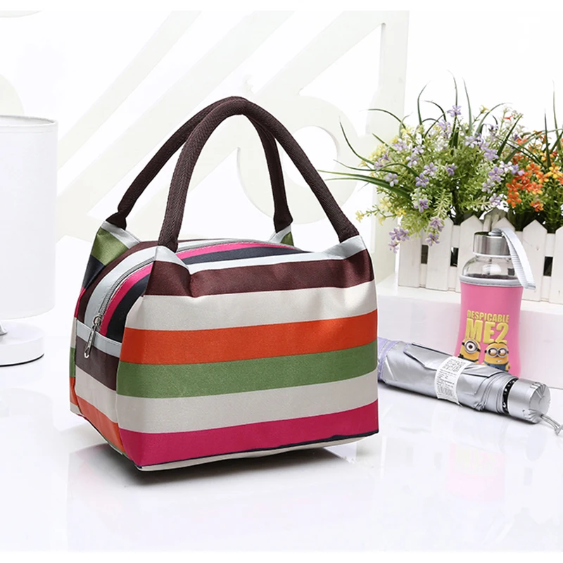 Портативная Холщовая Сумка для ланча новая улучшенная модная женская маленькая