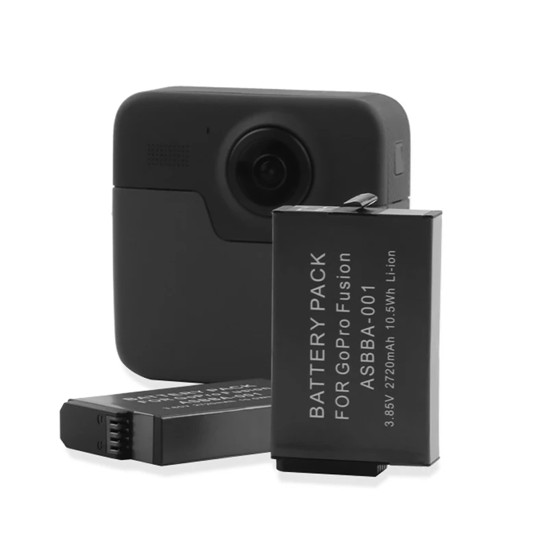 2 шт 2720 mah 360 VR камера батарея для Gopro Fusion+ двойные батареи зарядное устройство для Gopro Fusion Go Pro Аксессуары